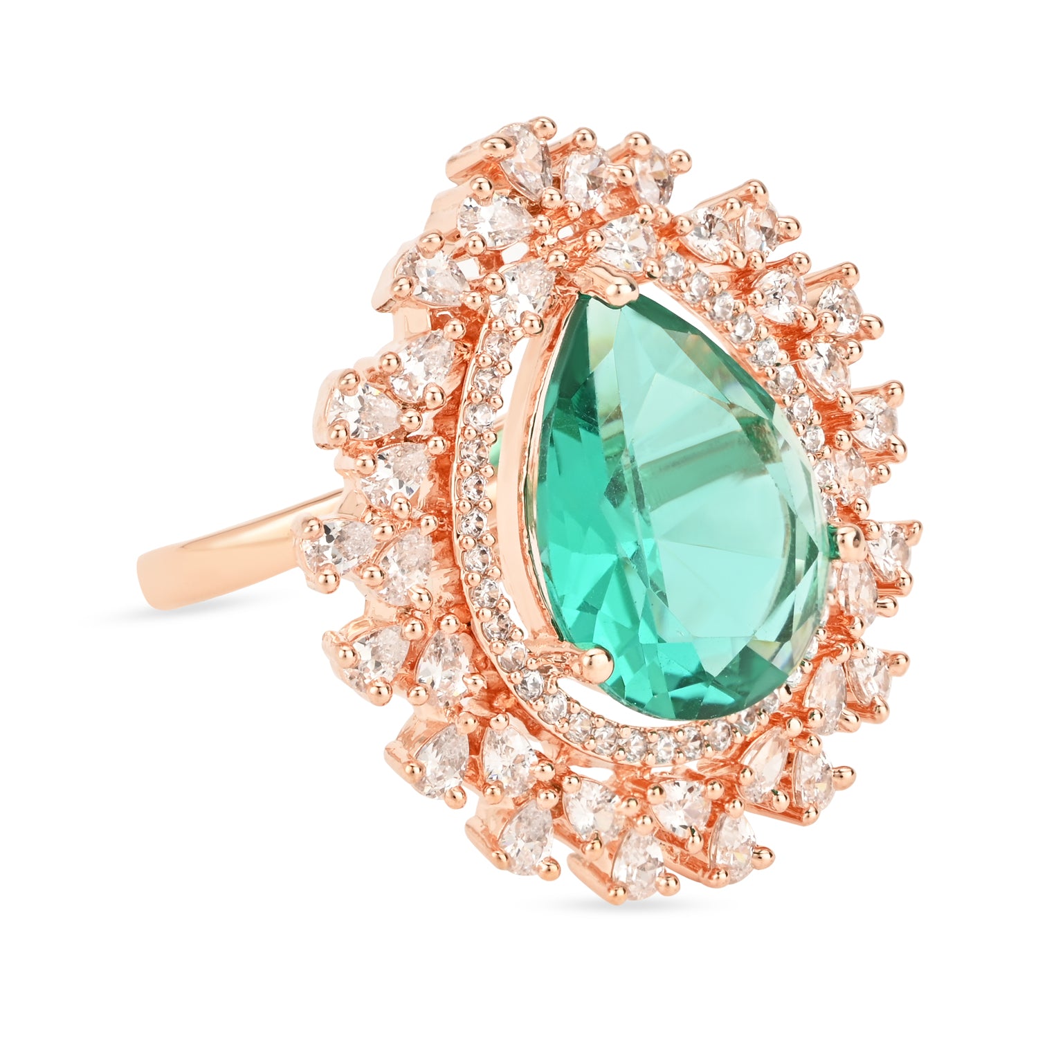 Clara Green CZ Ring