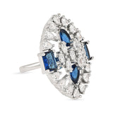 Florence Blue CZ Ring