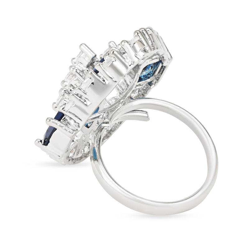 Florence Blue CZ Ring