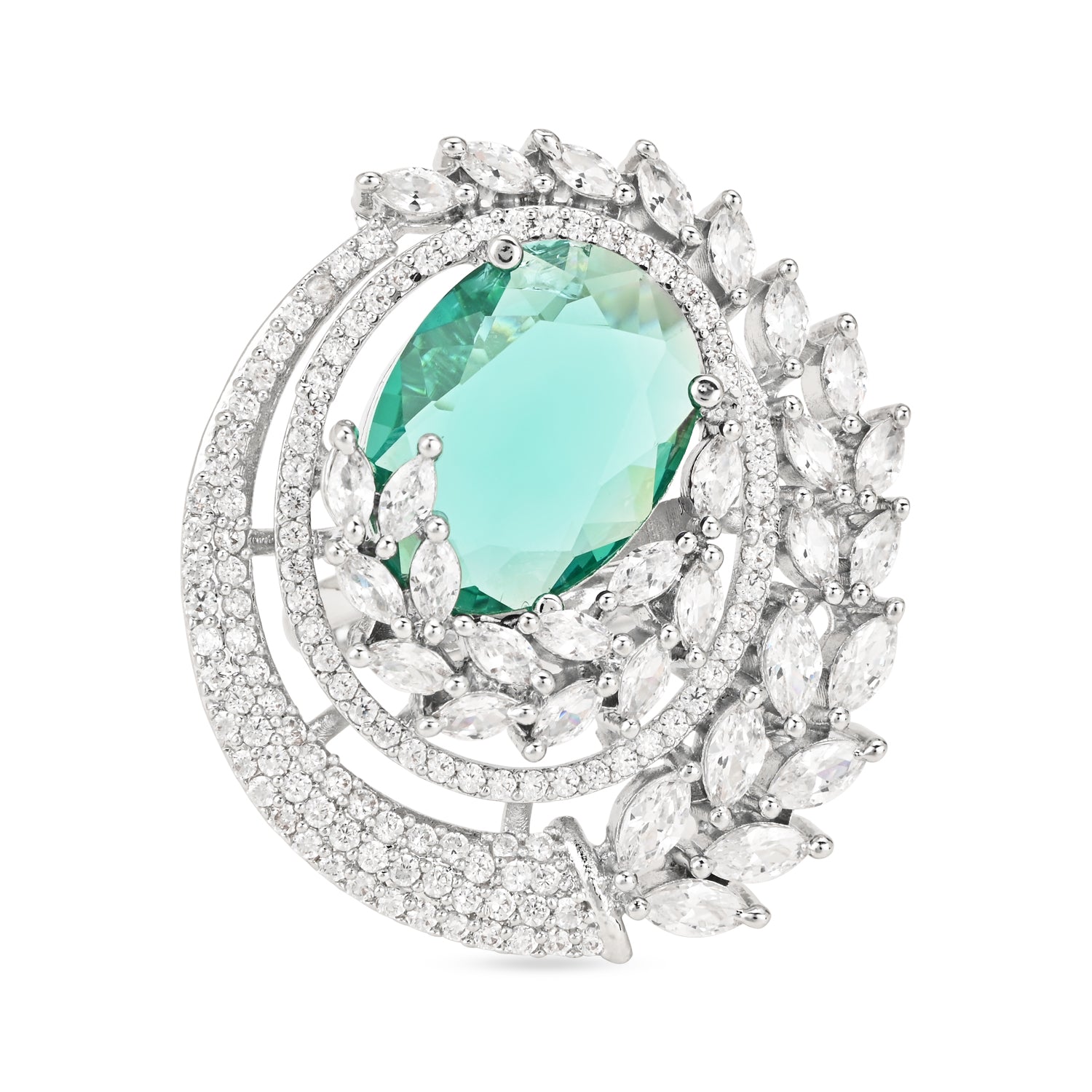 Gina Green CZ Ring