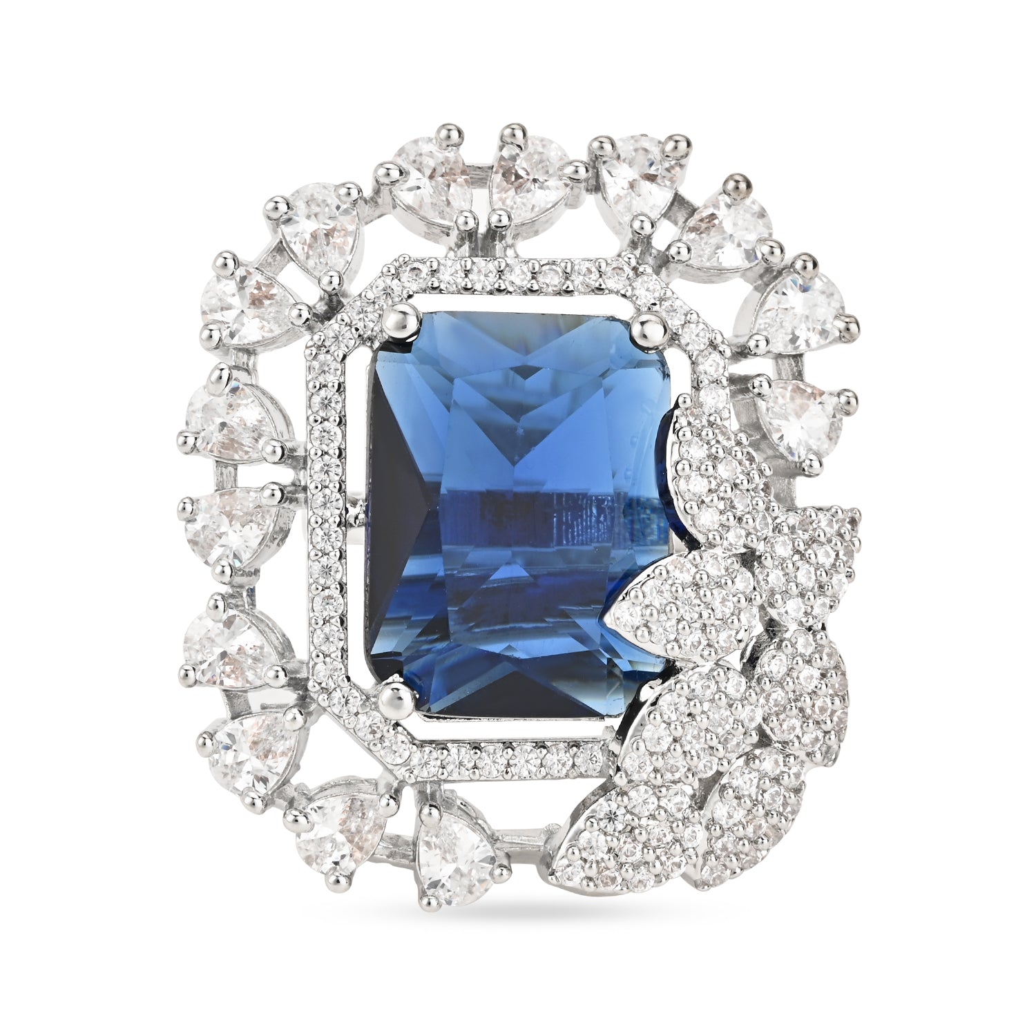 Niya Blue CZ Ring