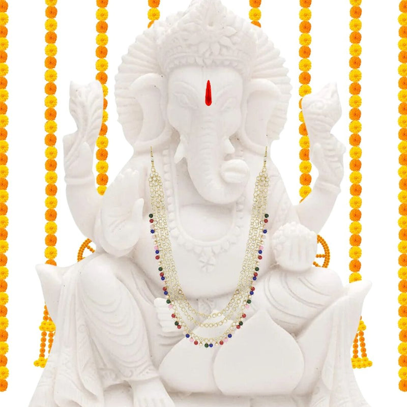 Ganesha Pearl & Kundan Mala