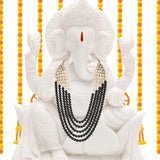 Gajanan Black Pearl & Kundan Mala