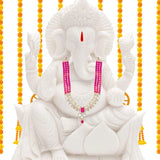 Ganapati Pink Pearl & Kundan Mala