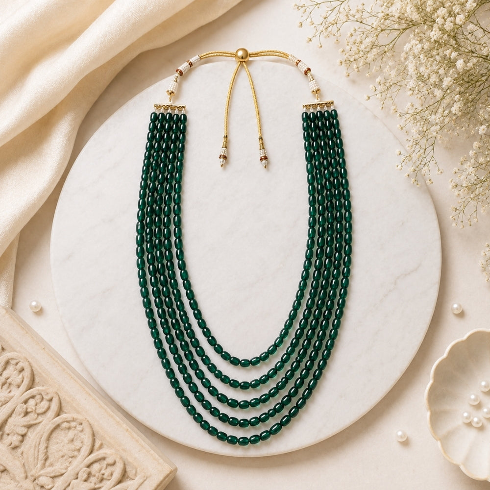 Ganadhakshya Green Pearl Mala
