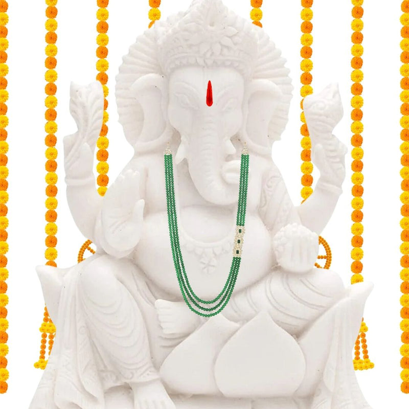 Rudra Green Pearl & Kundan Mala