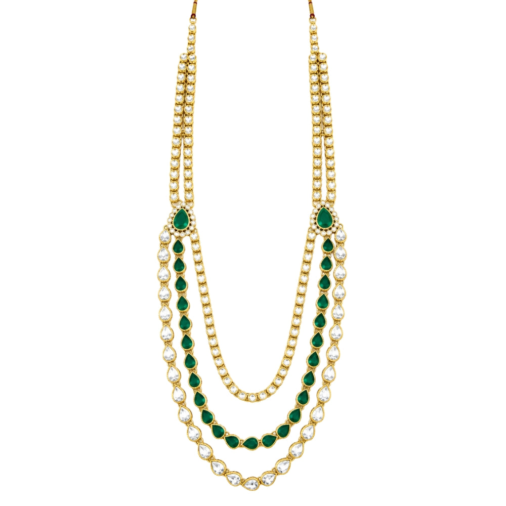 Shreevarad-Emerald Kundan Ganpati Mala