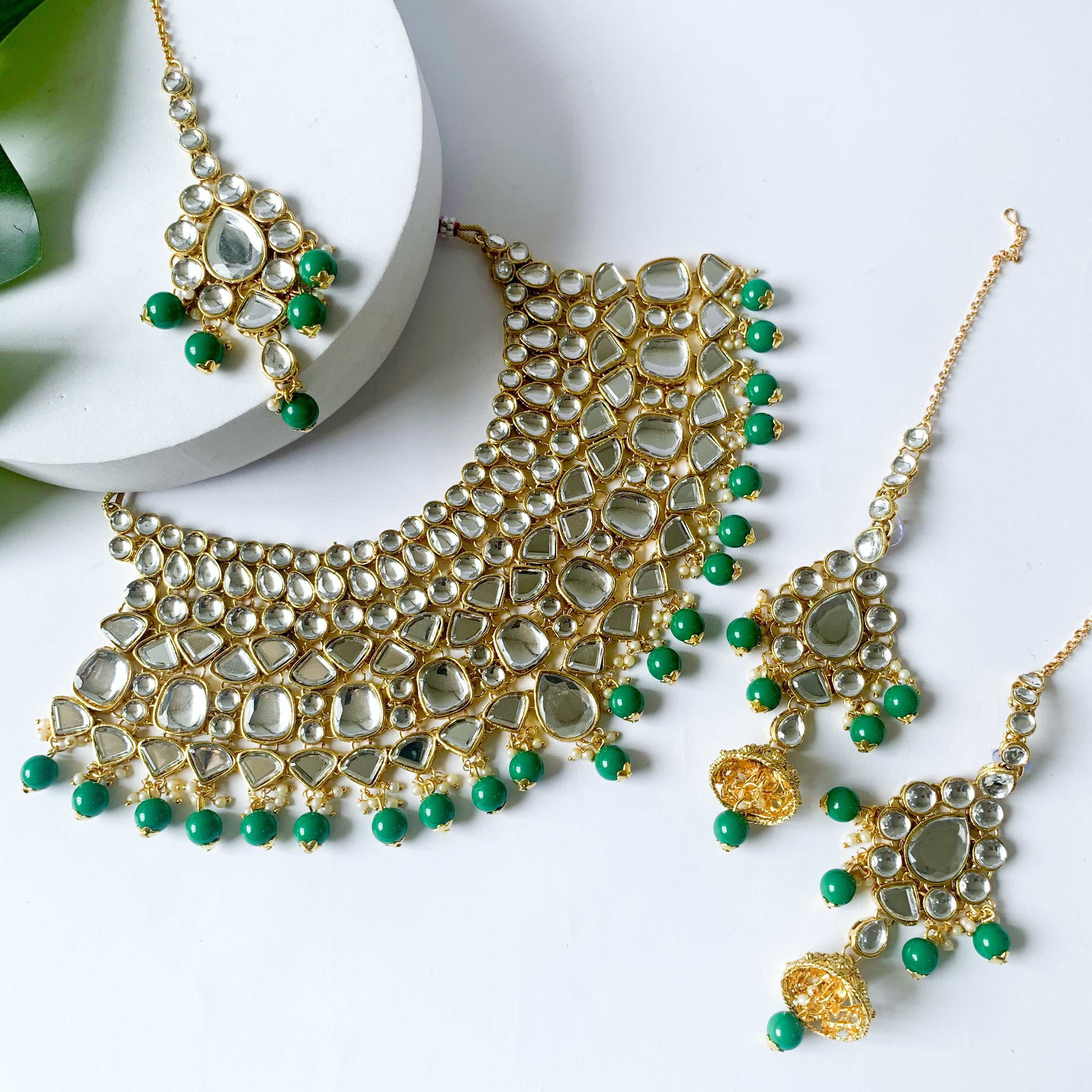 Drutiksha Green Choker Set