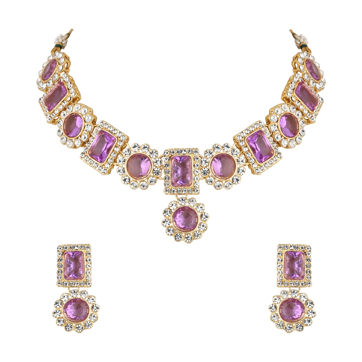 Tanushree Purple Necklace Set