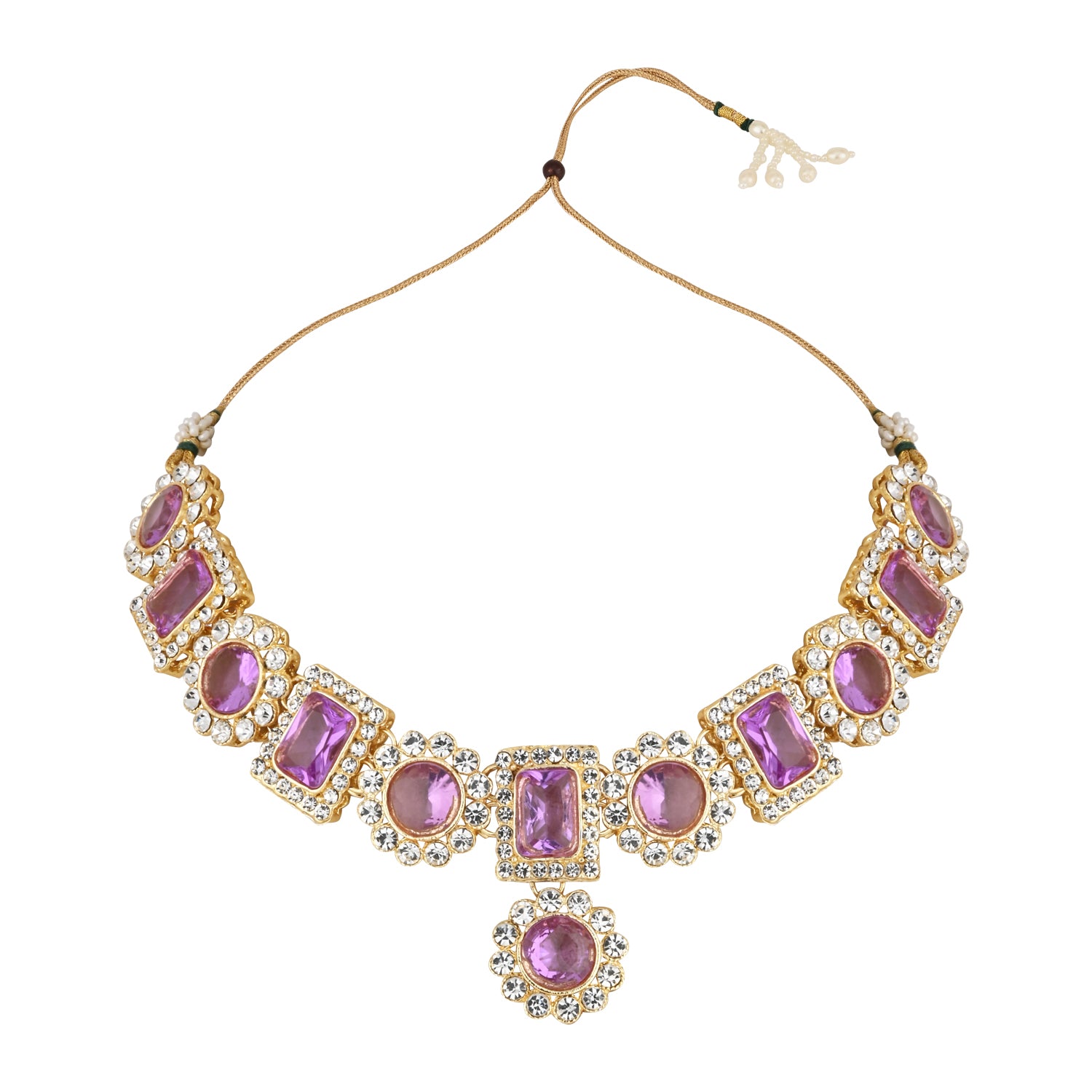 Tanushree Purple Necklace Set