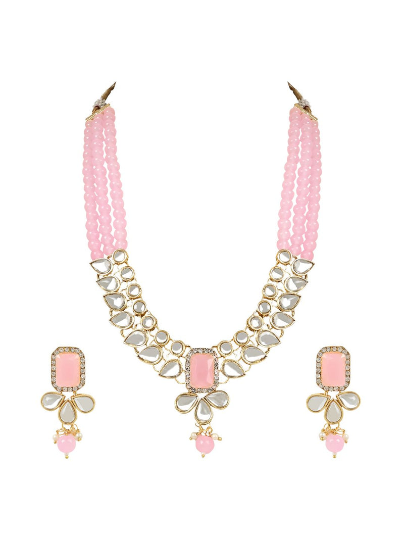 (Pack of 2) Kundan & Pearl Jewellery Set