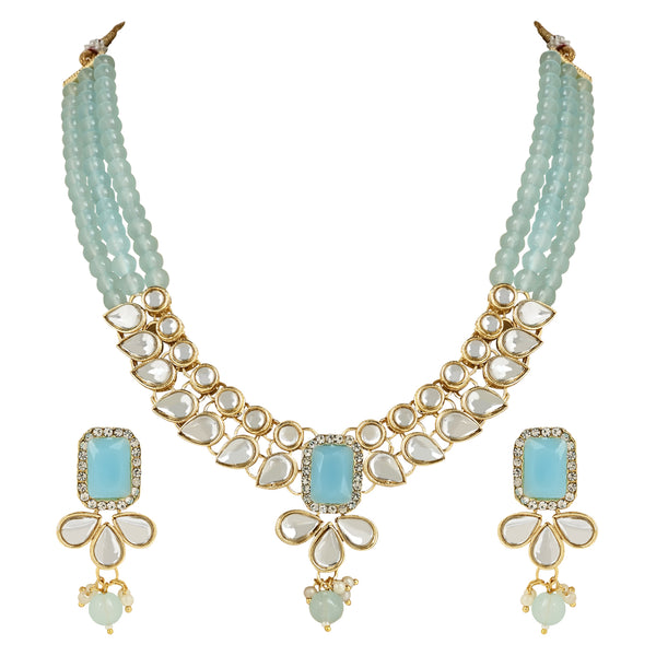 (Pack of 2) Kundan & Pearl Jewellery Set