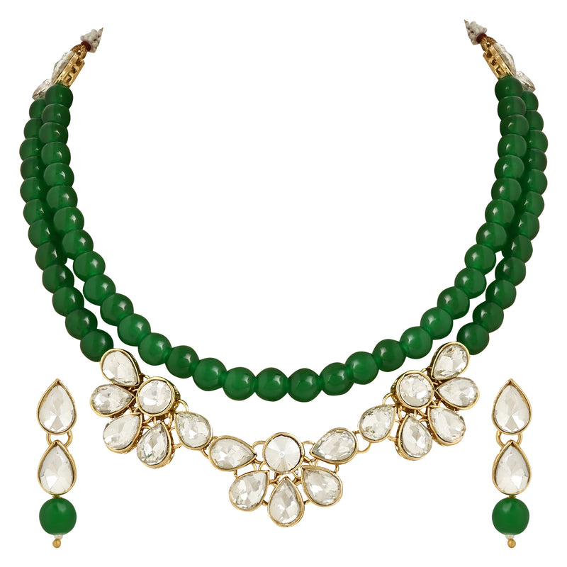 (Pack of 2) Kundan & Pearl Jewellery Set