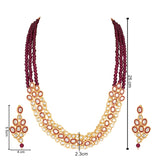 Nurvi Wine Necklace Set