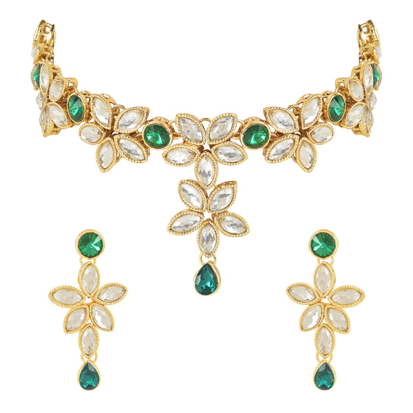 (Pack of 2) Kundan & Pearl Jewellery Set