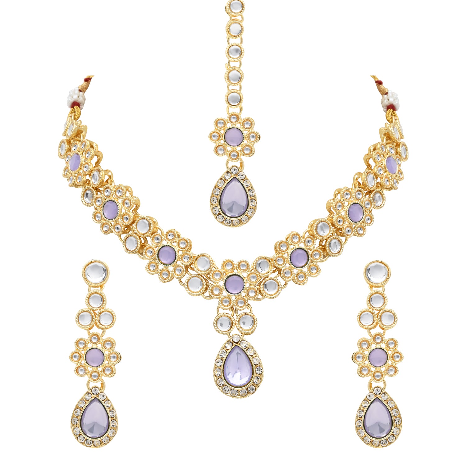 Archana Purple Jewellery set