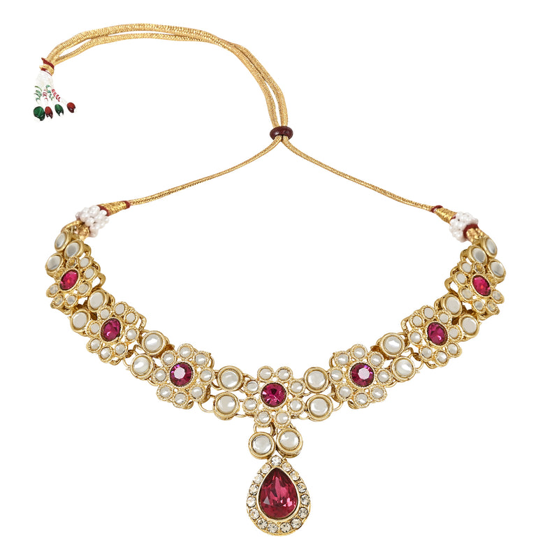 Archana Pink Jewellery set