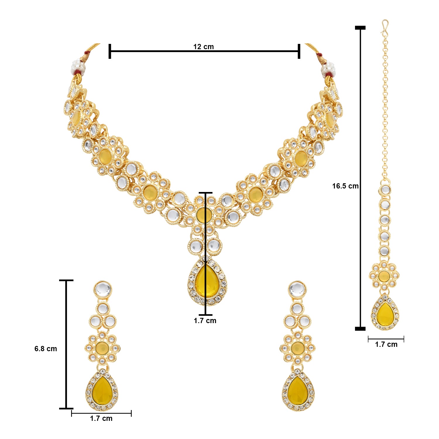 Archana YellowJewellery set