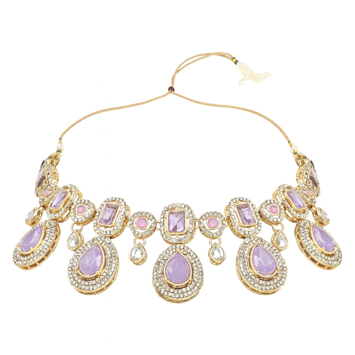 Myrah -Purple Gold-Plated Necklace Set