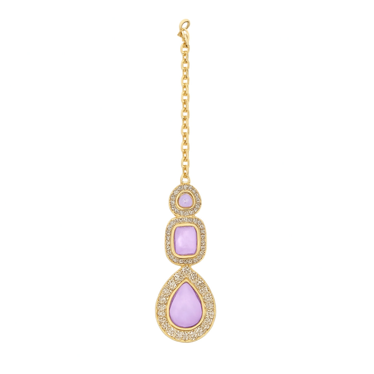 Myrah -Purple Gold-Plated Necklace Set