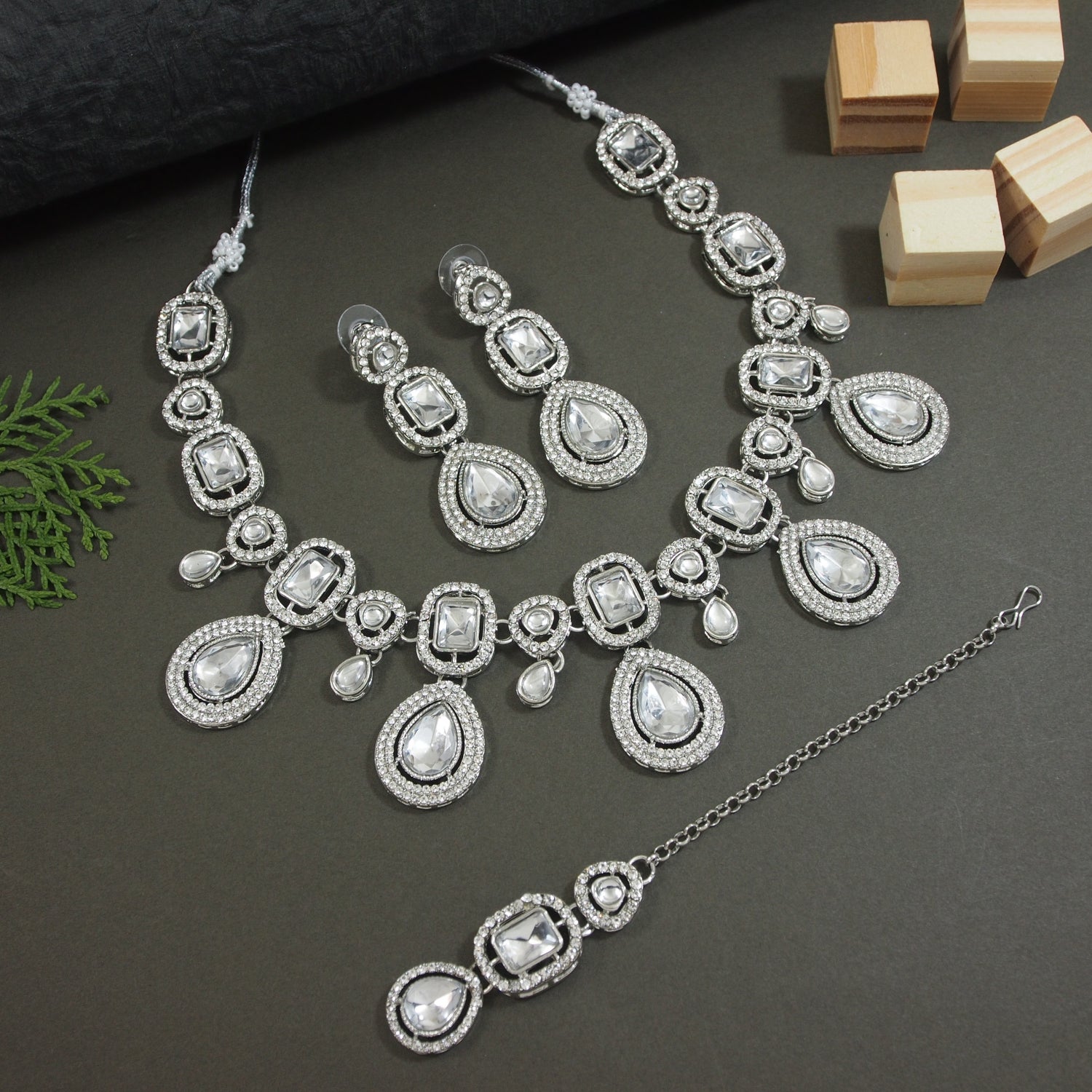 Bhumi Silver Necklace set