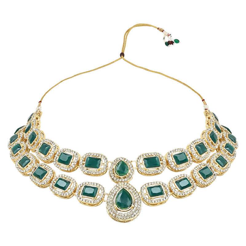 Parineeti Green Necklace set