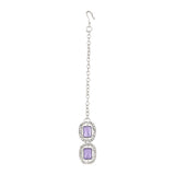 Parineeti Rhodium Purple Necklace set