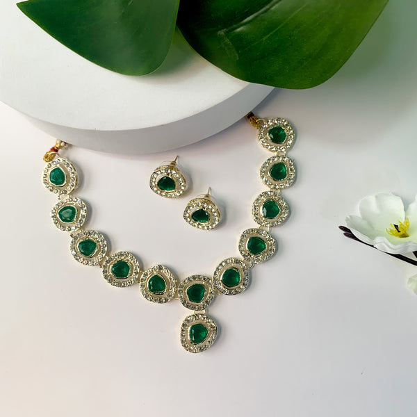 Soumya Green Necklace Set