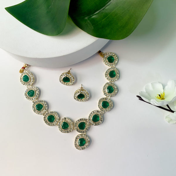 Soumya Green Necklace Set