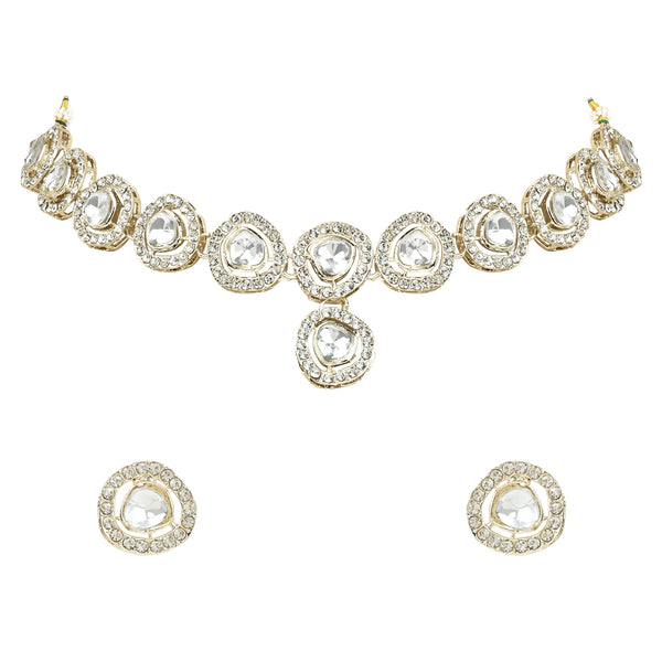 Soumya White Necklace Set