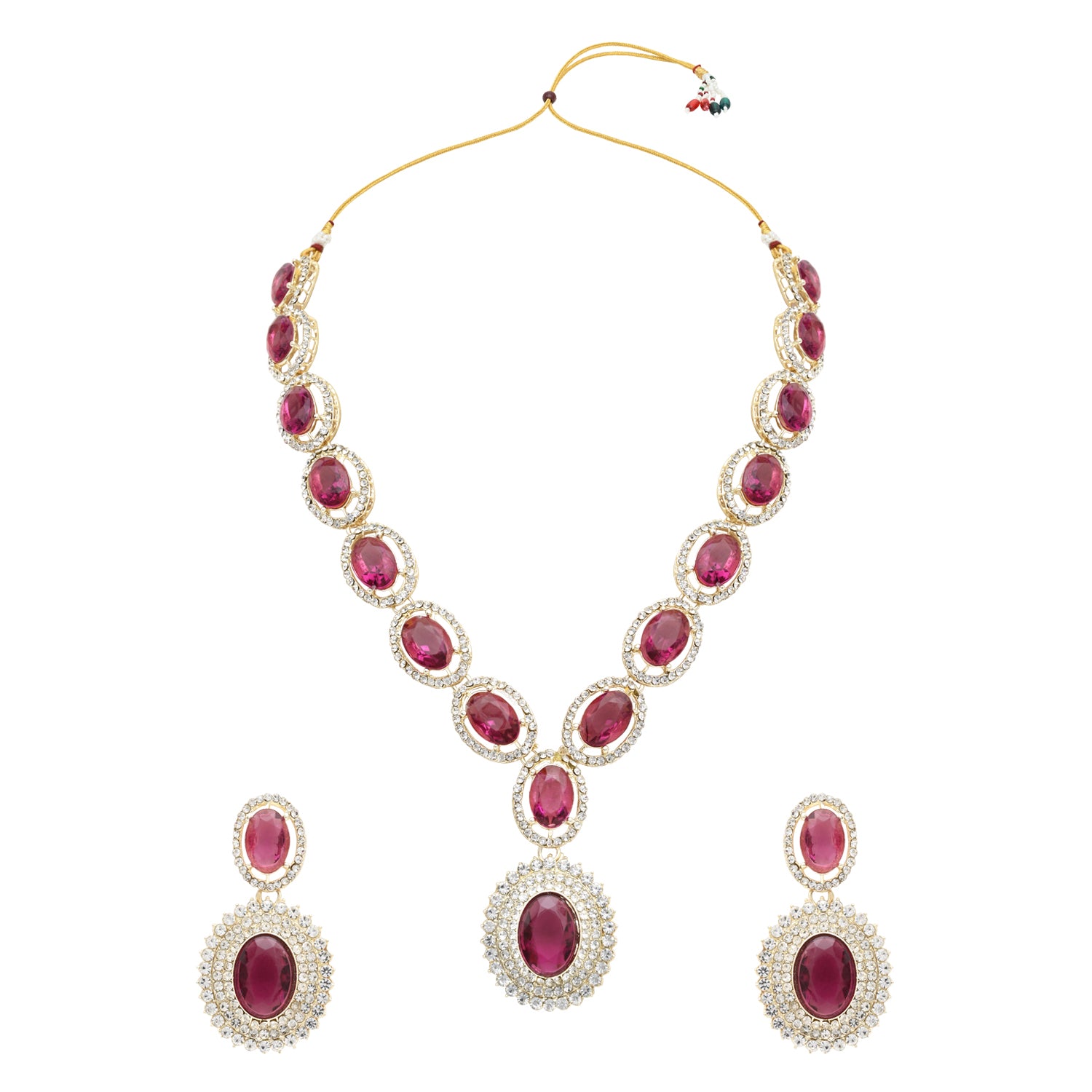 Oshina Wine Necklace Set