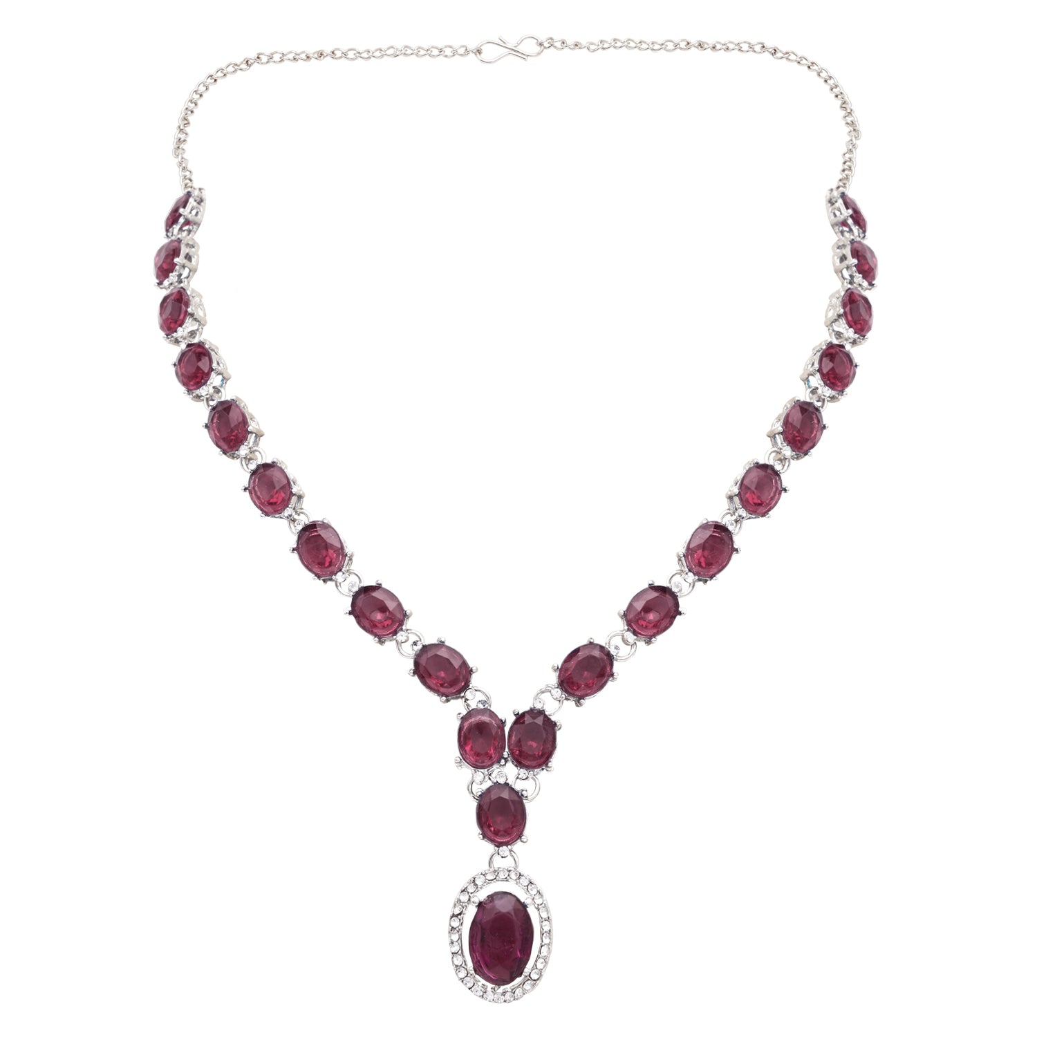 Neyara Silver Wine Necklace Set