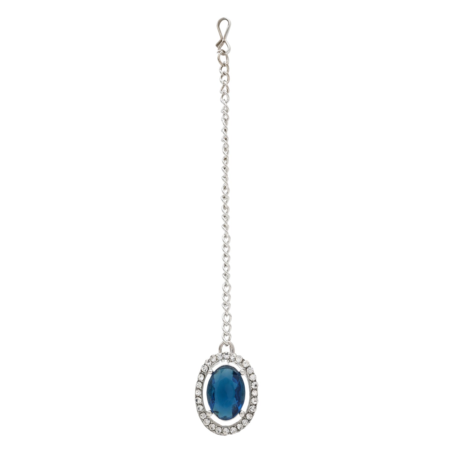 Zeyana Silver Montana Necklace Set