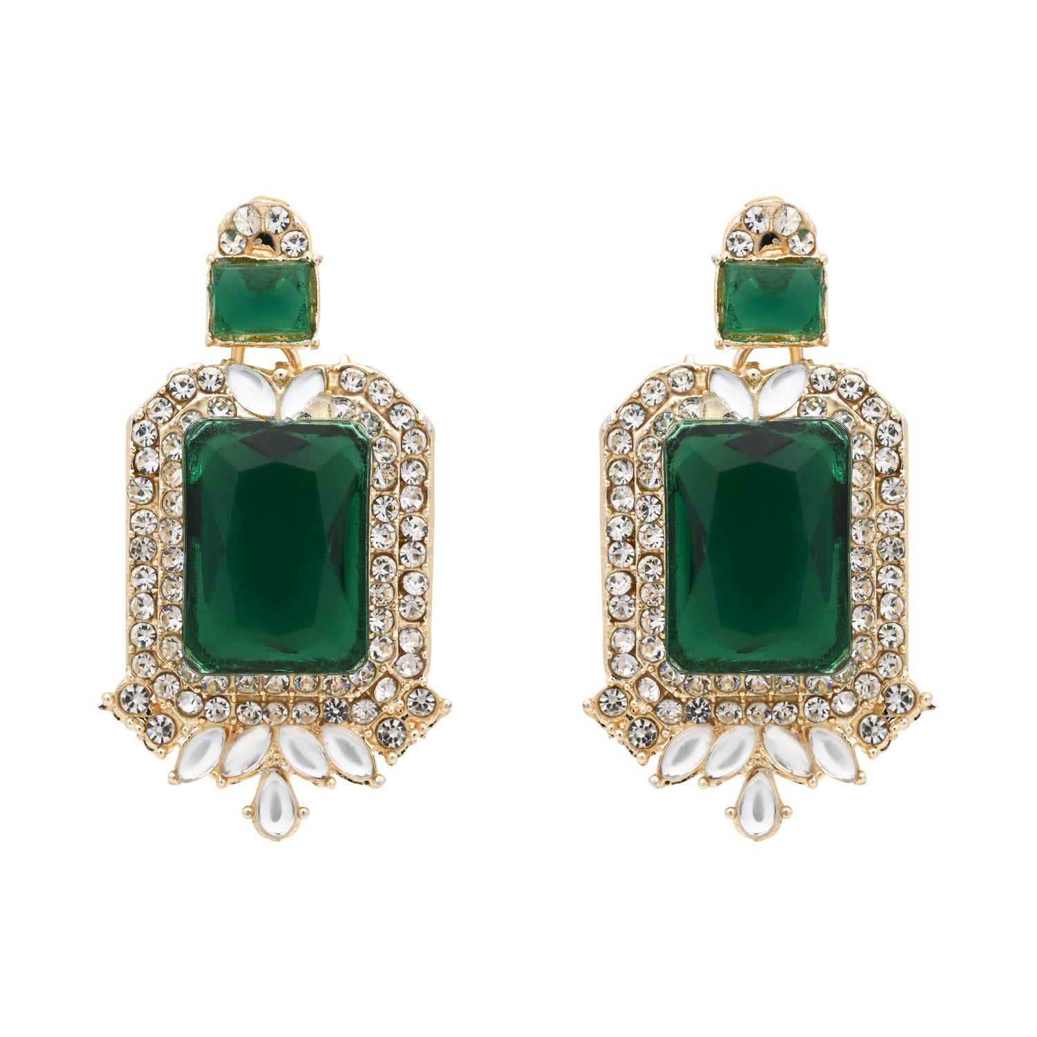 Vrinaya Green Necklace Set