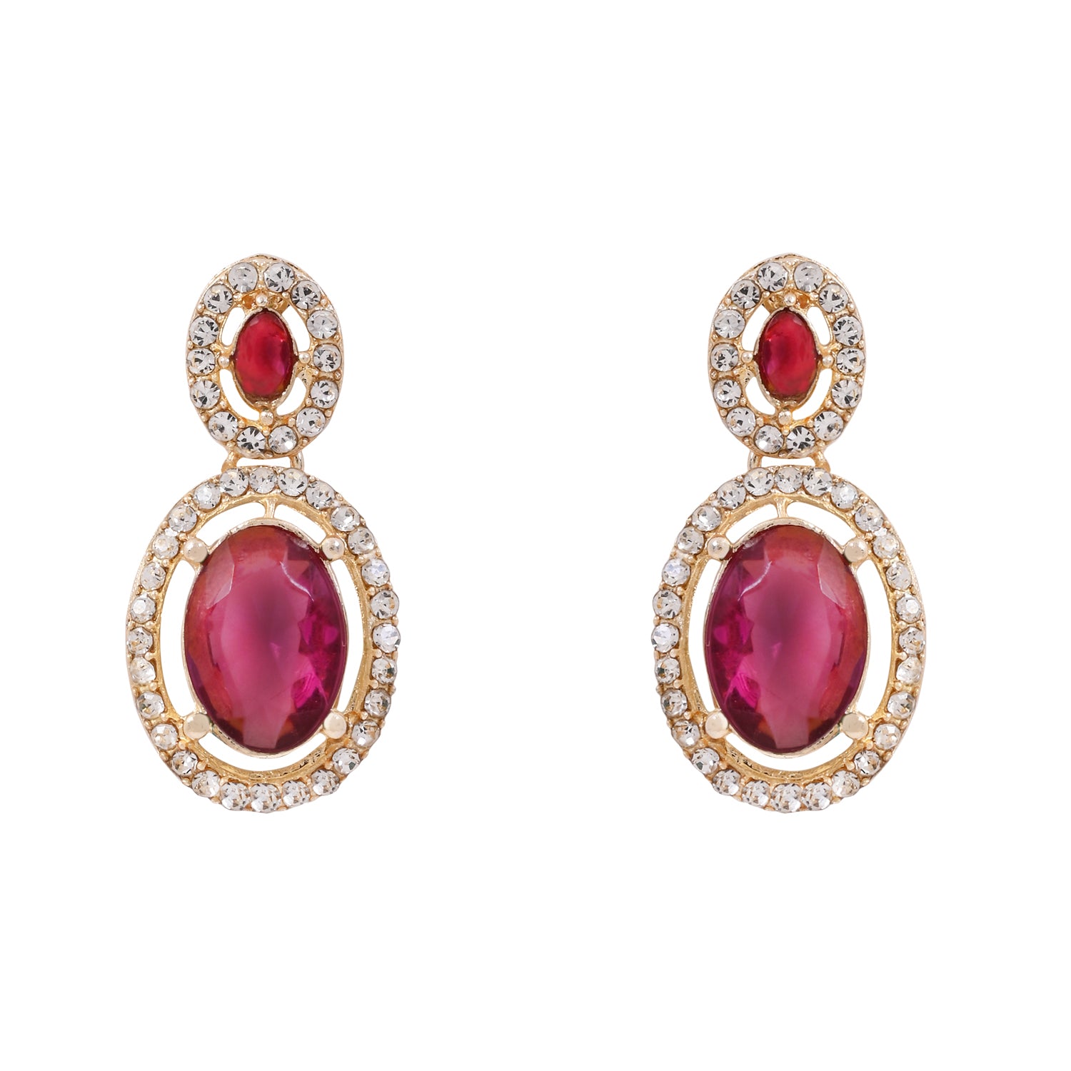 Ziyana Wine Necklace Set