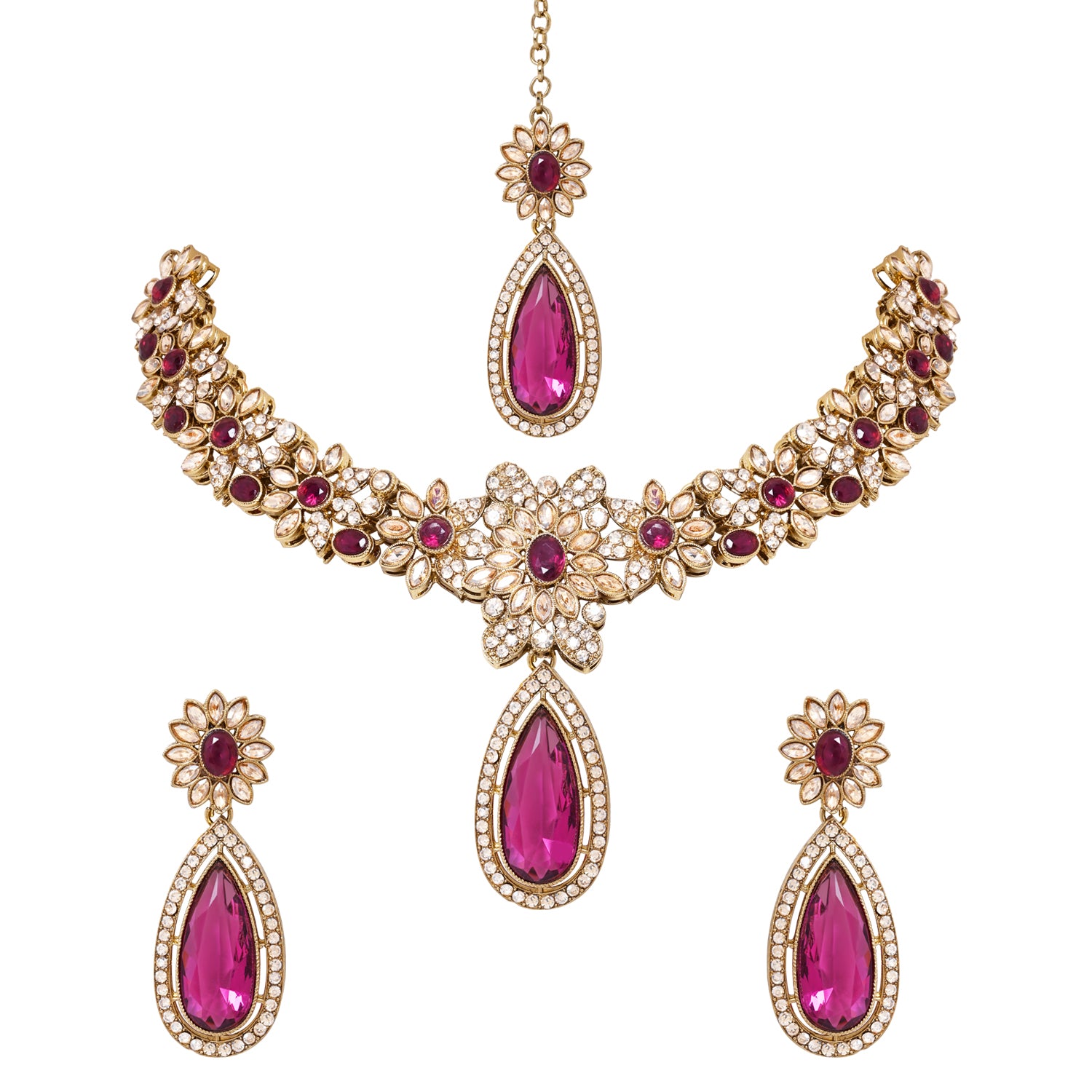 Nyathi -Traditional Wine Temple Necklace Set