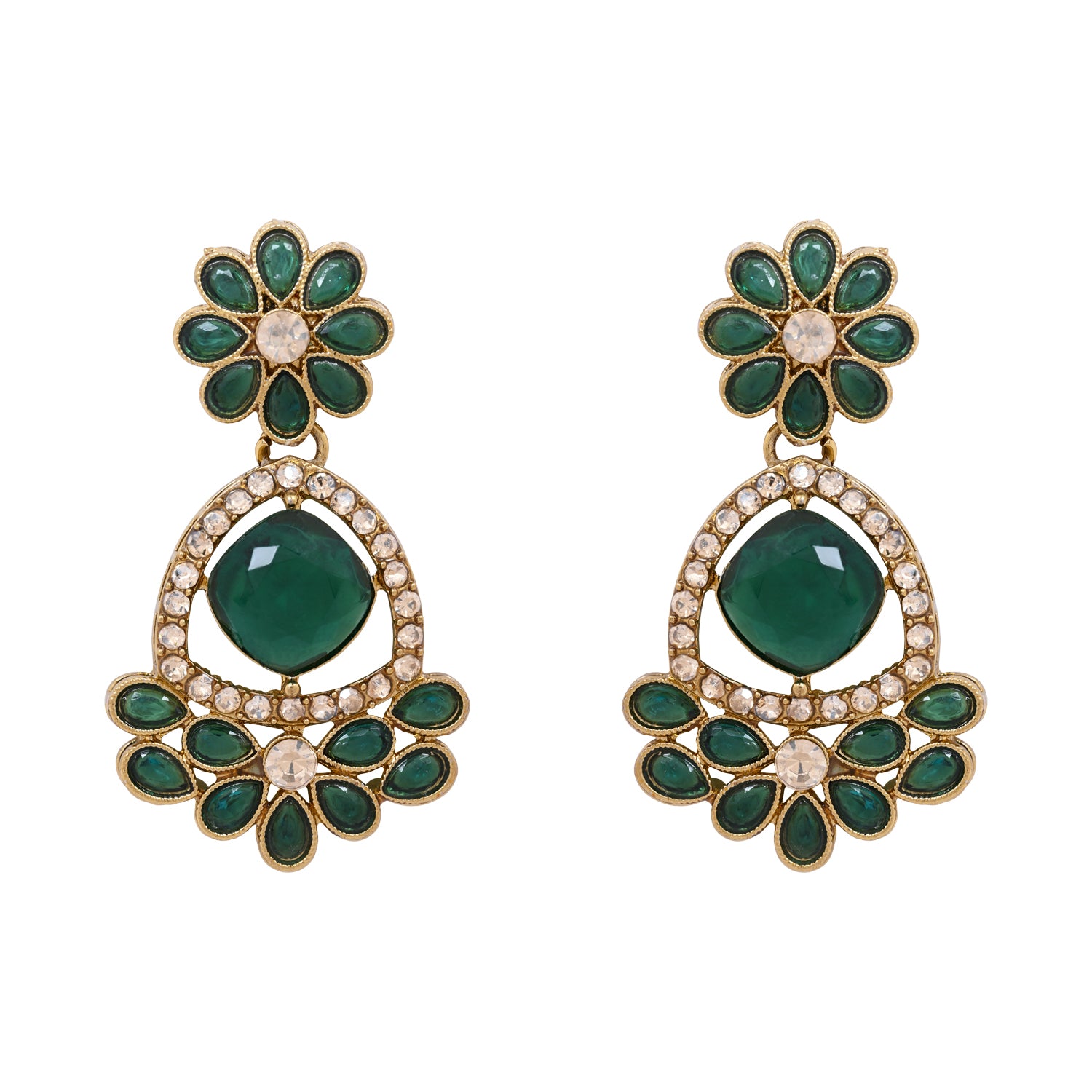 Aryahi - Bold Green Necklace Set