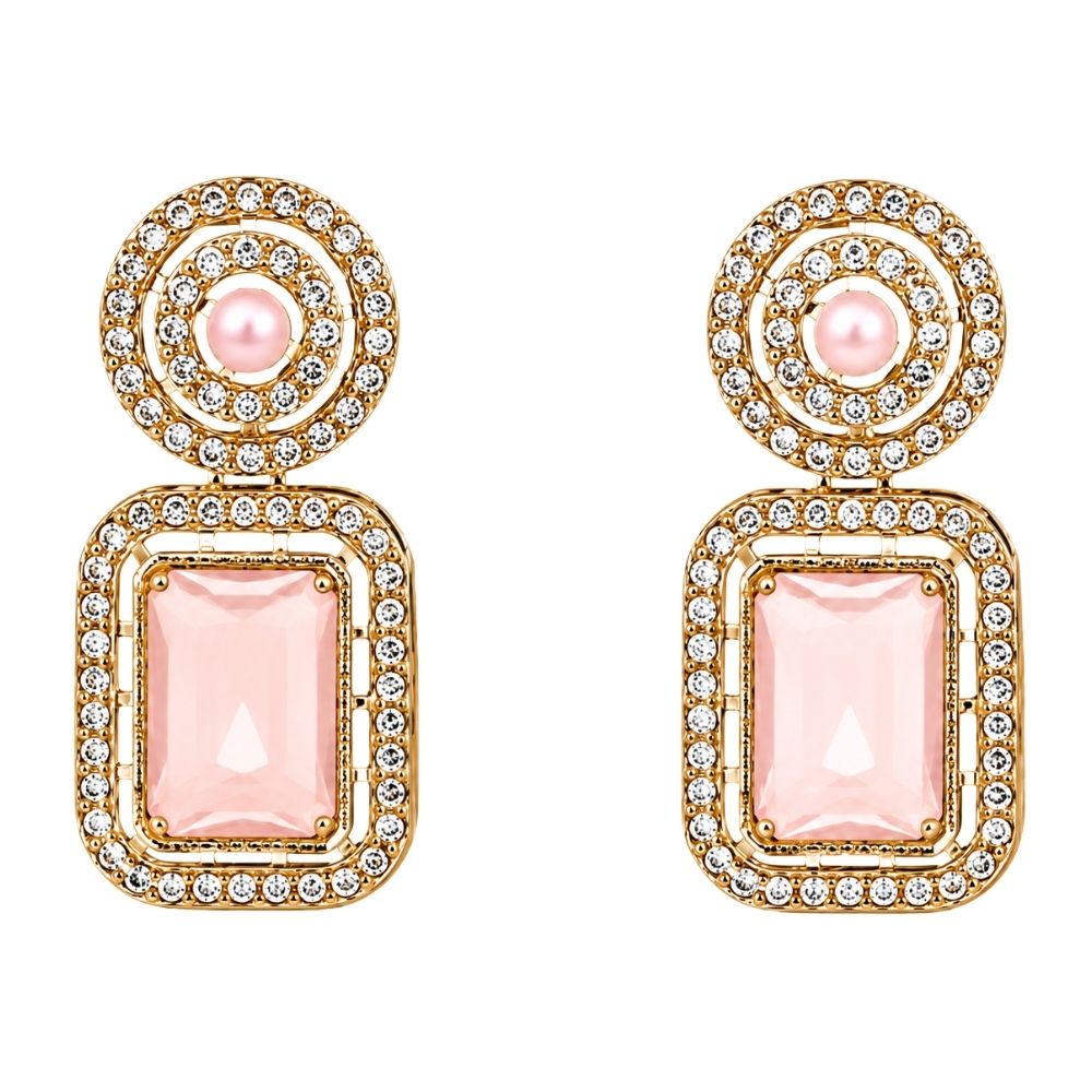 Divyani - Pink Kundan Statement Necklace Set