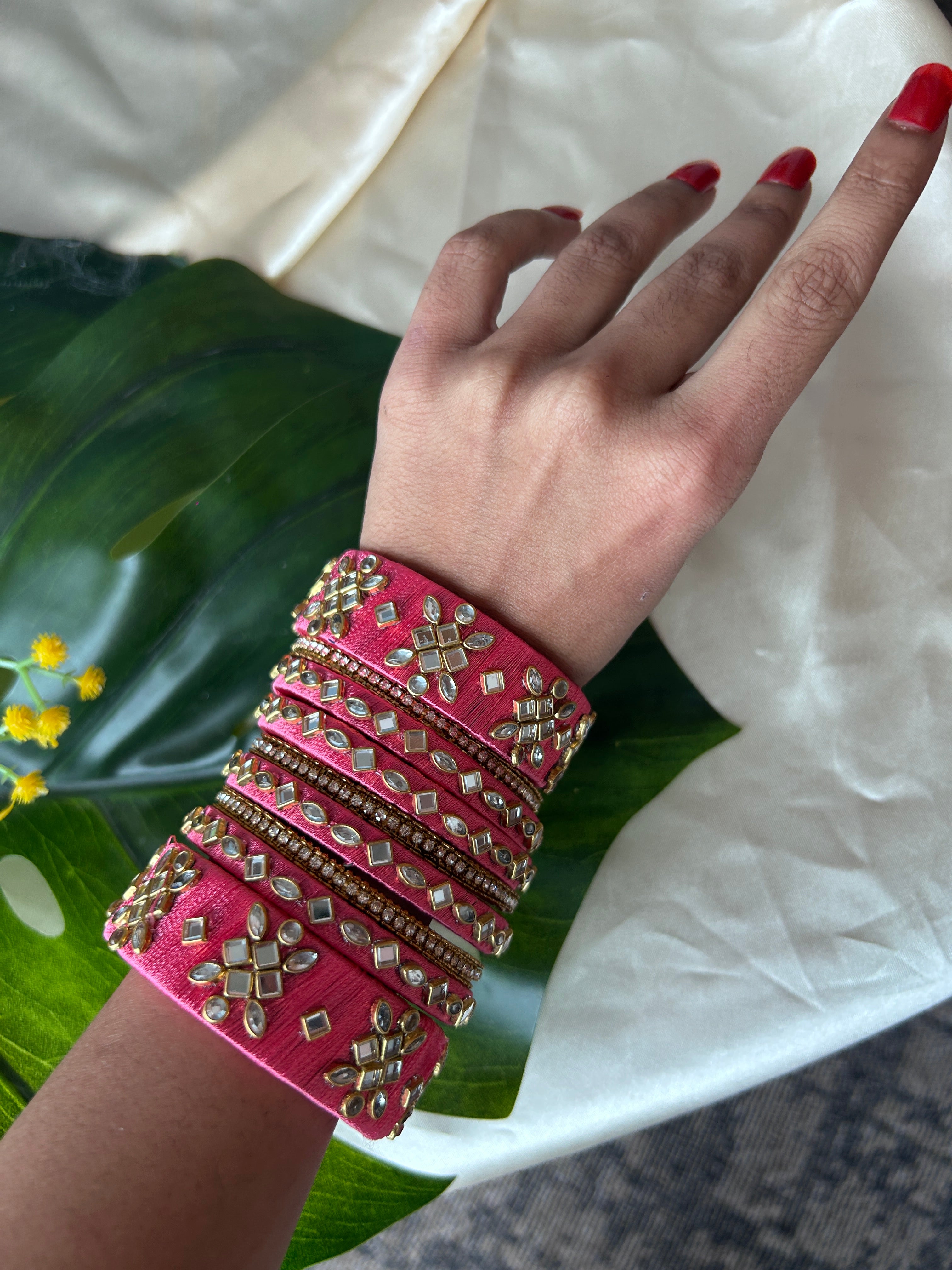 Anushri Pink Bangles