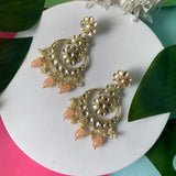 'Aashni' Peach Earrings