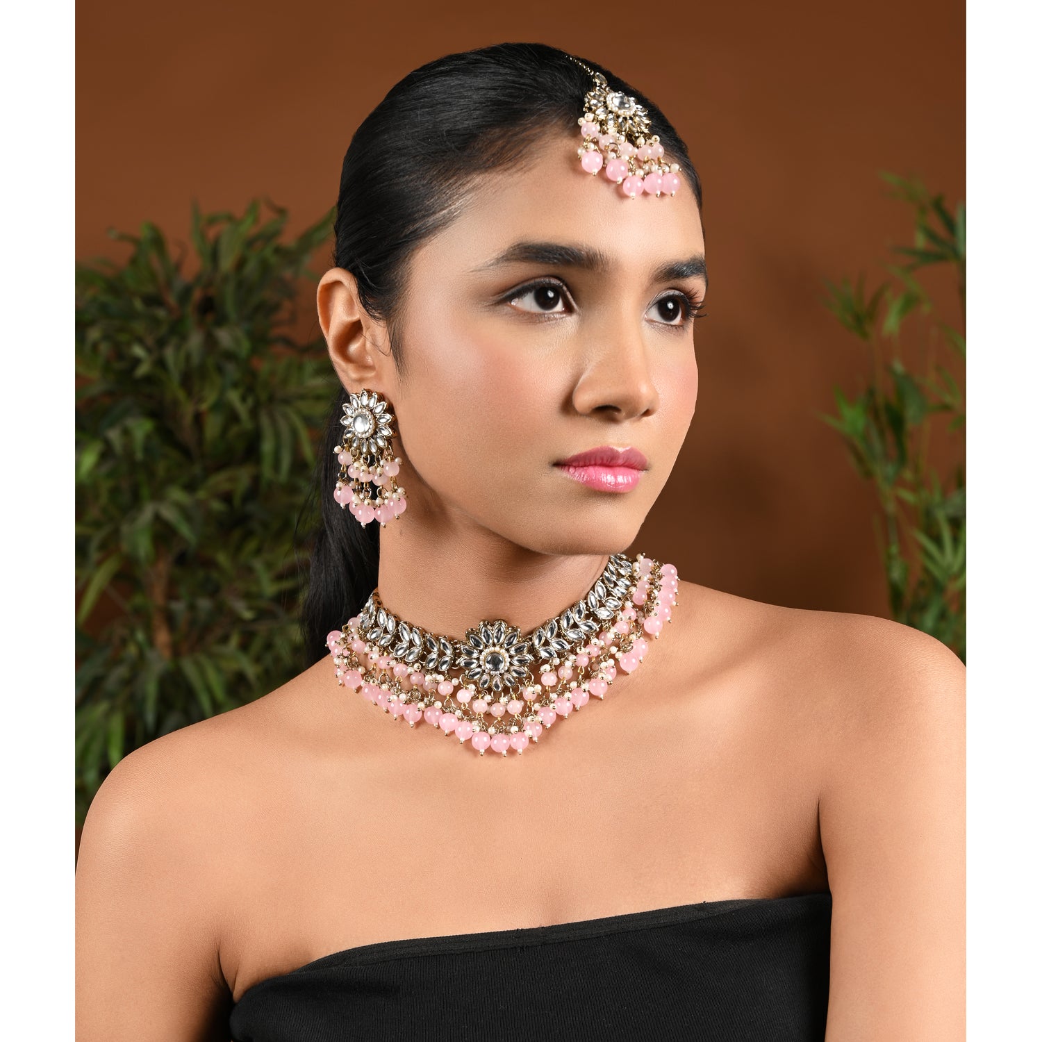 Ishna Pink Necklace Set
