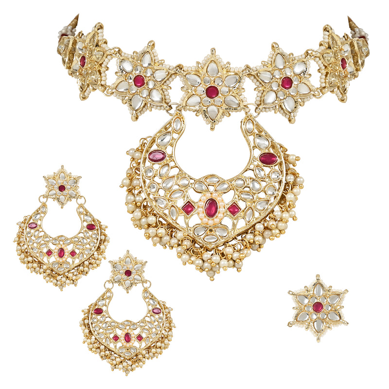 Devina Pink Jewellery set