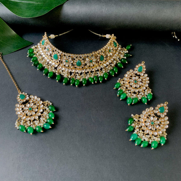 Sanusha Green Choker