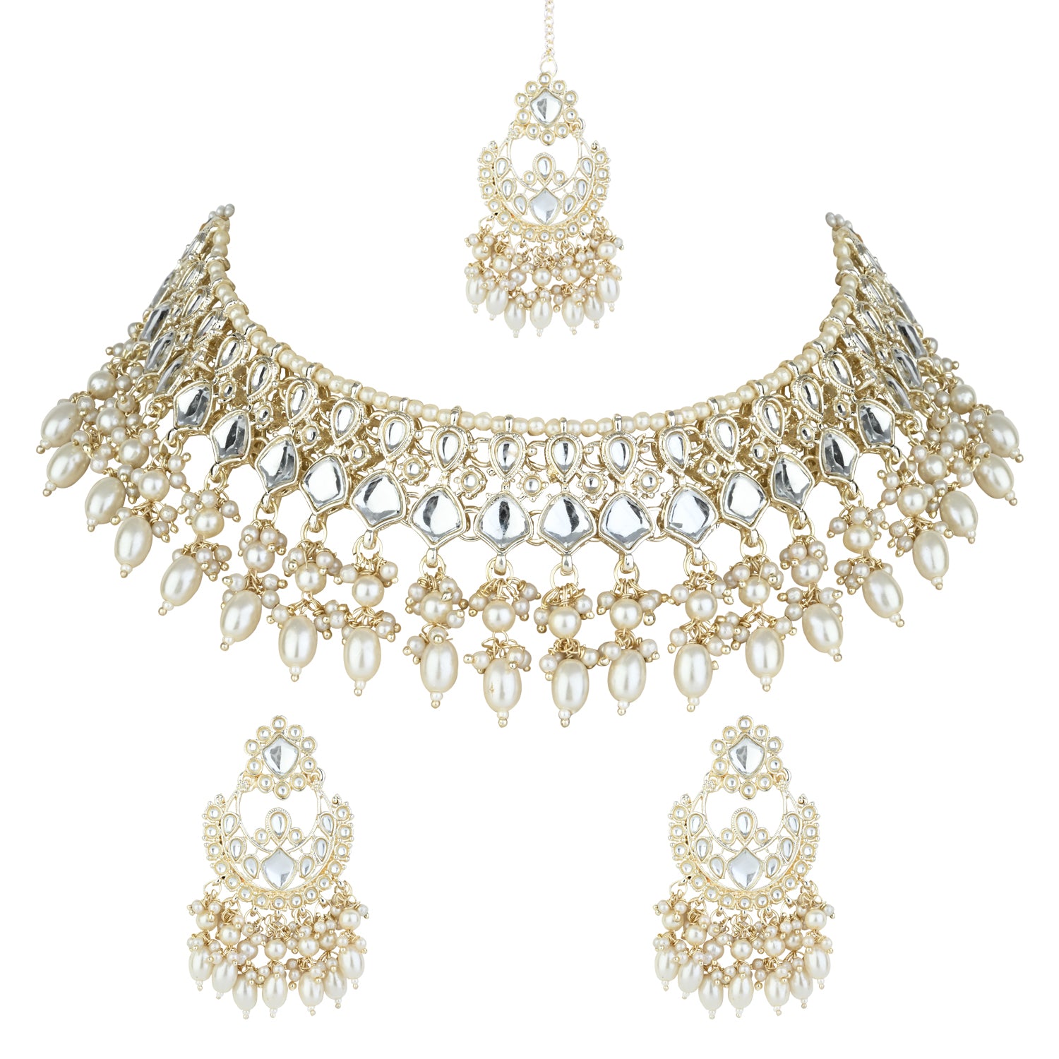 Devyani White Choker
