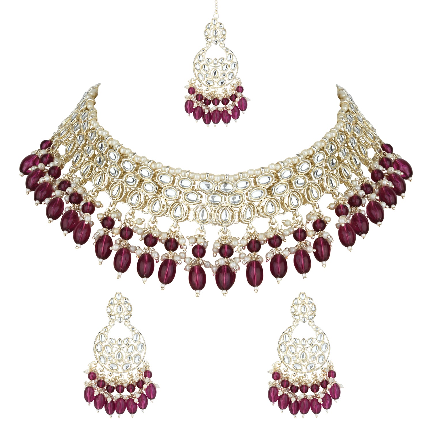 Sharmila Wine Jewellery Set