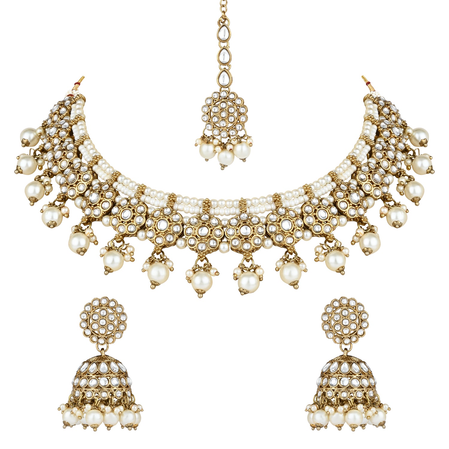 Vyoma White Choker Set
