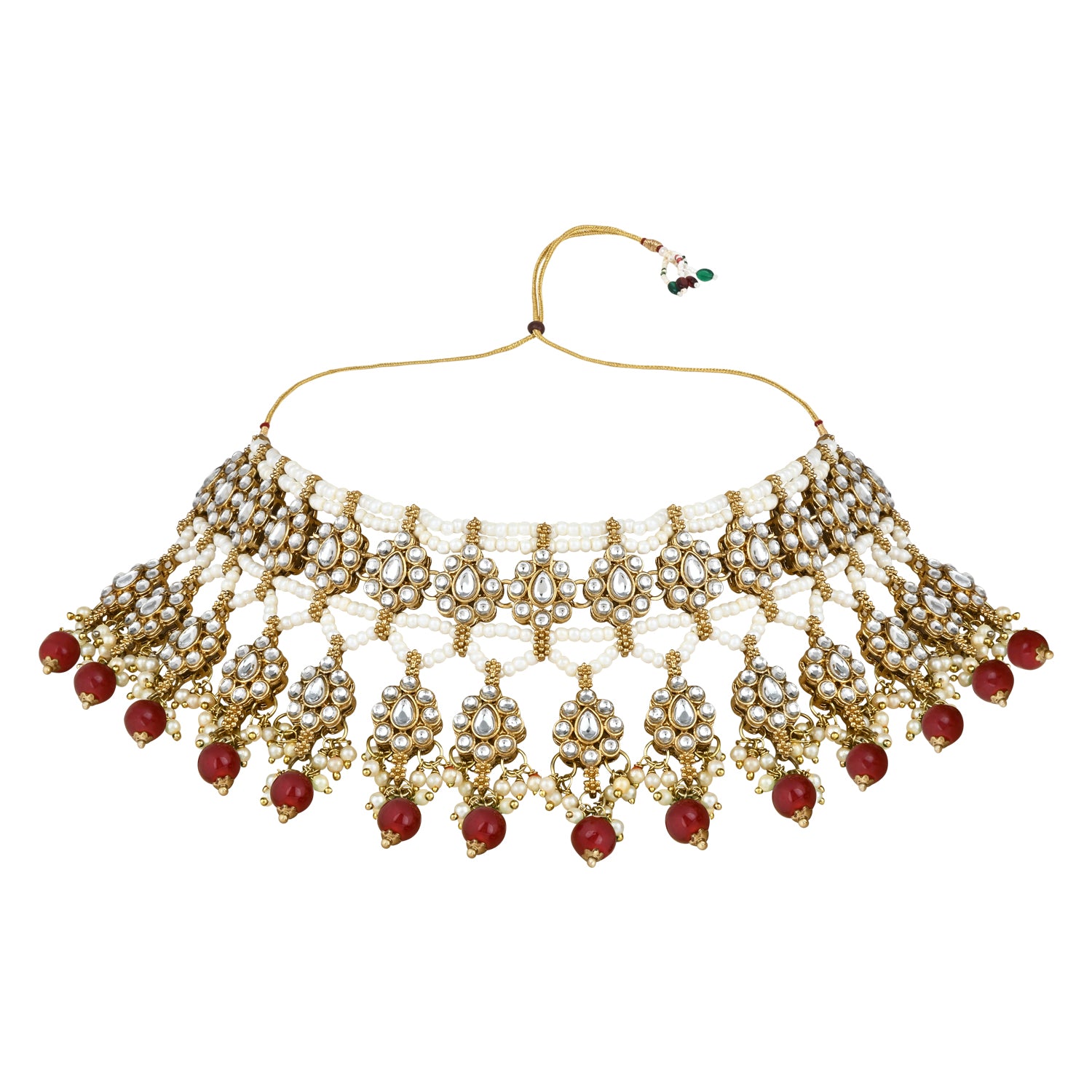 Neesha Maroon Choker Set
