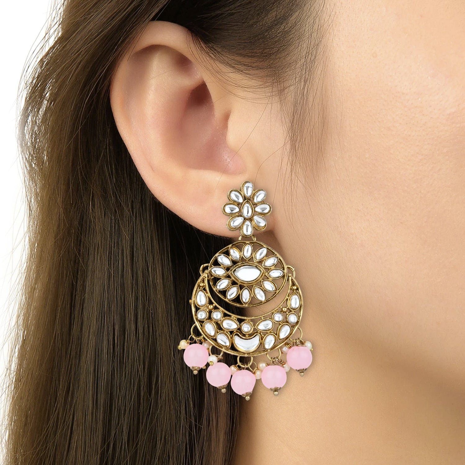 Kajal Pink Choker Set