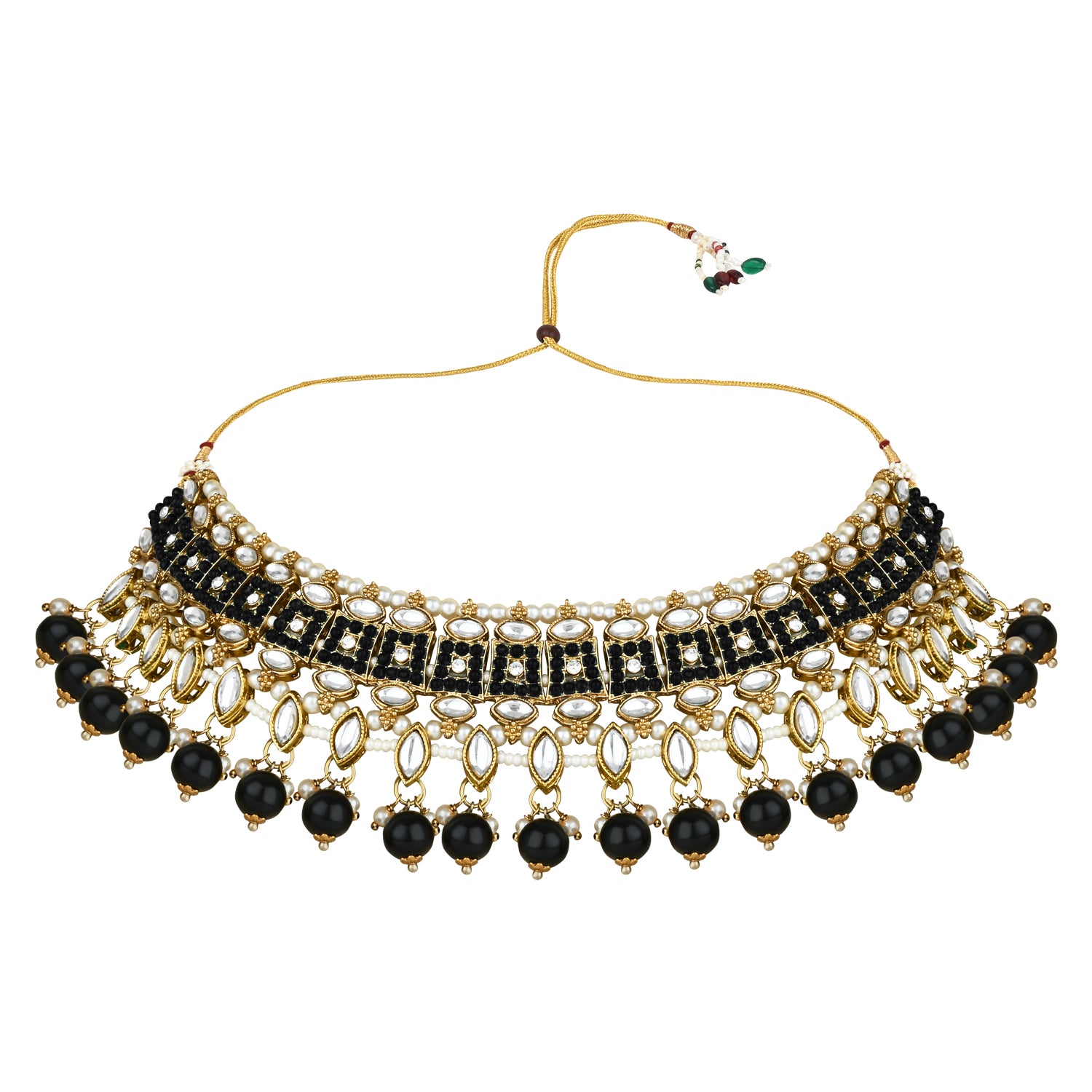 Reesha Black Choker Set