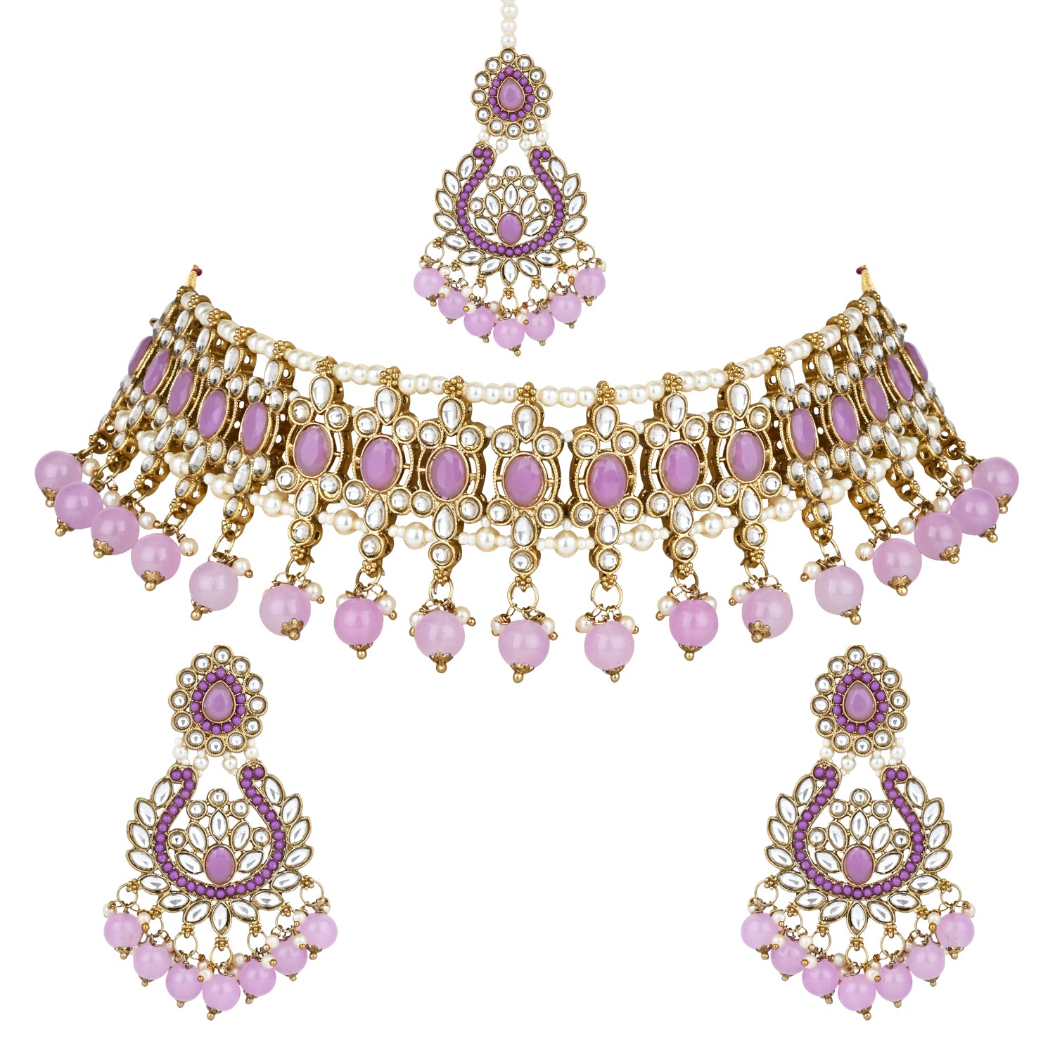 Shalina Purple Choker Set